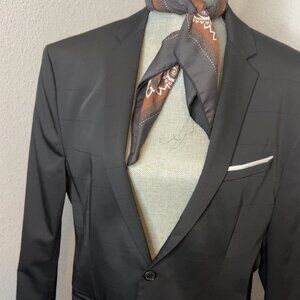 Zara Black On Black Dinner Coat